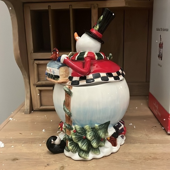 Fitz & Floyd “Sullivan the Snowman” Cookie Jar - Picture 6 of 10